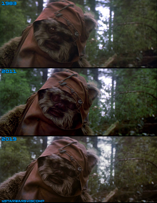 Wicket blinks in select scenes for the Blu-ray and again in 4K.