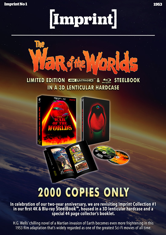 Imprint Films War of the Worlds 4K Ultra HD