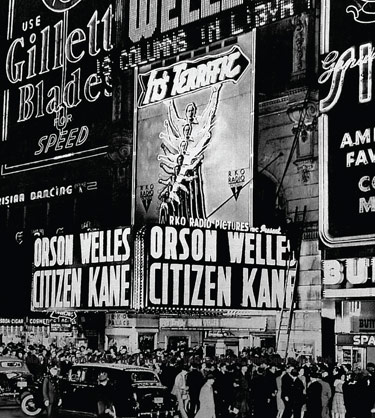 The premiere of Citizen Kane in 1941