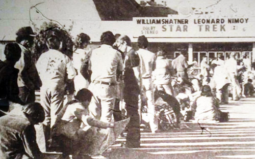 Line-up for Star Trek: The Motion Picture outside the San Jose Century 22 theater.