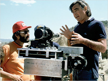 Donner on the set of Superman