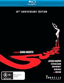 Suspiria: 40th Anniversary Edition (Blu-ray Disc)