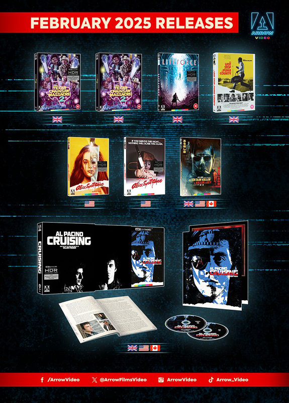 Arrow Video's February 2025 slate