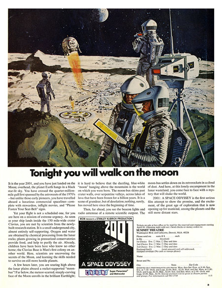 Promotion for 2001: A Space Odyssey