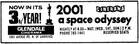 2001: A Space Odyssey theater ad