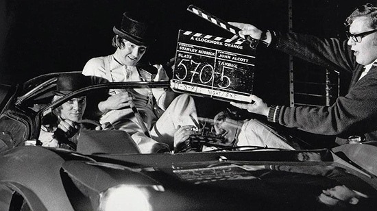 The filming of A Clockwork Orange