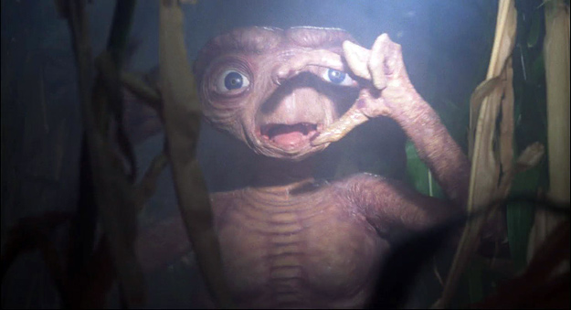 A scene from E.T. The Extra-Terrestrial (1982)