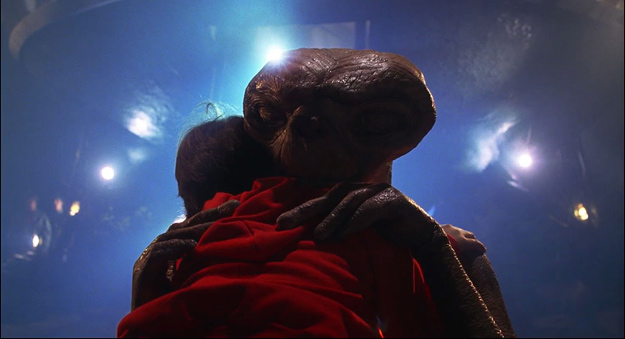 A scene from E.T. The Extra-Terrestrial (1982)