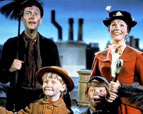 The cast of Mary Poppins