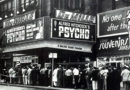 The audience lines up to see Psycho