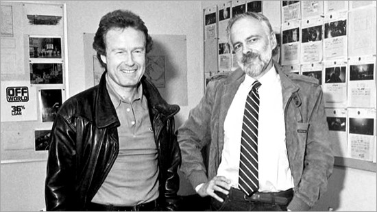 Director Ridley Scott and author Philip K. Dick.