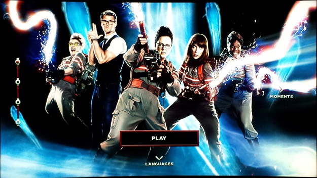 Sony's Ghostbusters 4K Ultra HD Blu-ray Menu