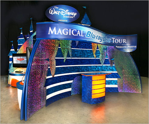 Disney's Magical Blu-ray Tour booth